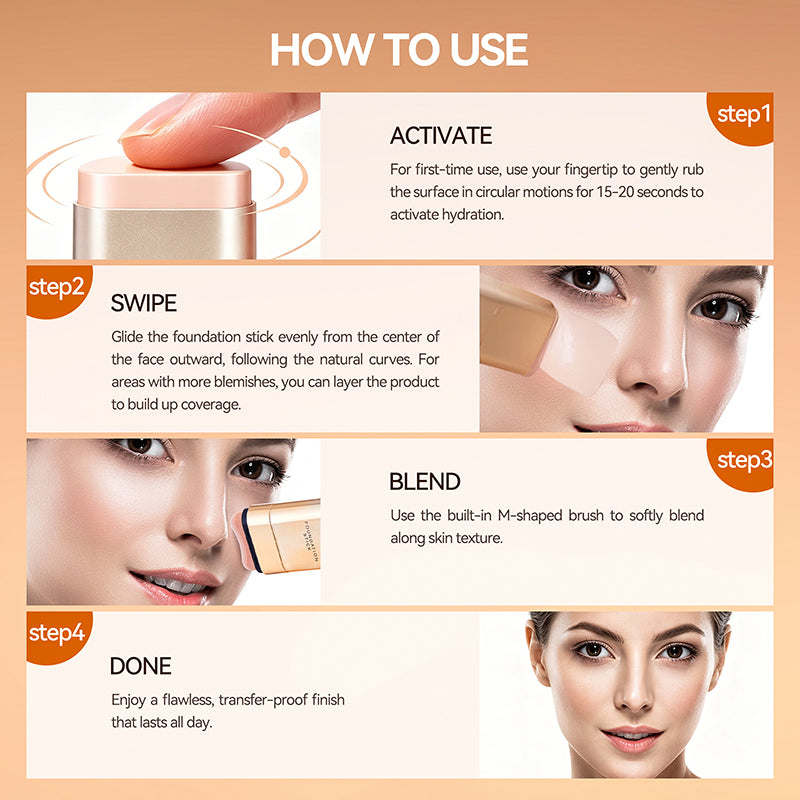 KENDSL BEAUTY Base de Maquillaje en Barra y Corrector 2 en 1
