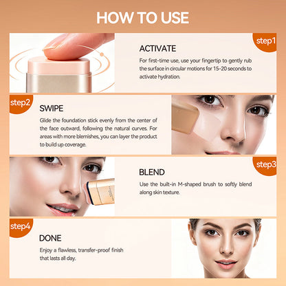 KENDSL BEAUTY Base de Maquillaje en Barra y Corrector 2 en 1