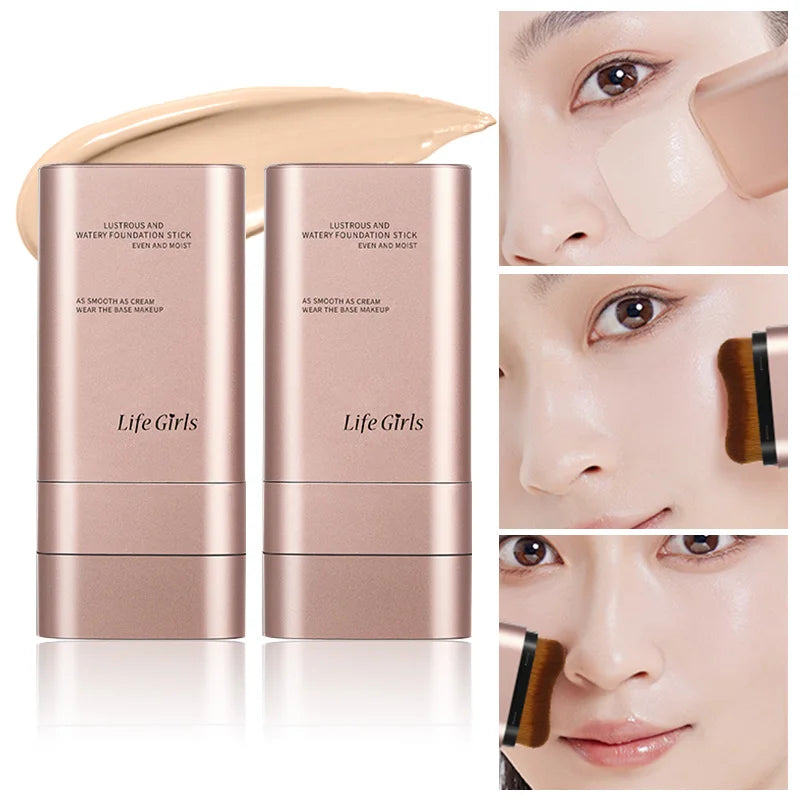 kendalbeauty Hydrating Foundation, Natural-Looking, Moisturizing, Shiny, Thin and Lightweight, Double-Headed Makeup Foundation That Rotates for Easy Use, with Its Own Brush, Waterproof, Easy to Apply Makeup, and Easy for Beginners to Use.