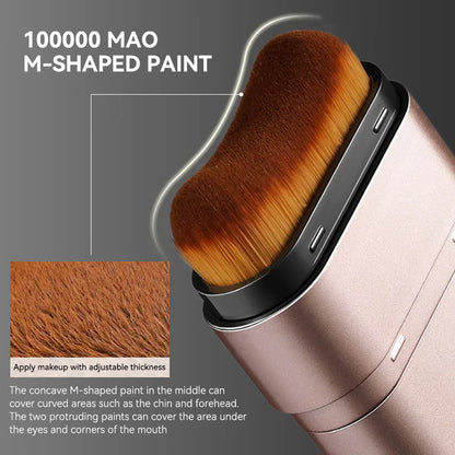 kendalbeauty Hydrating Foundation, Natural-Looking, Moisturizing, Shiny, Thin and Lightweight, Double-Headed Makeup Foundation That Rotates for Easy Use, with Its Own Brush, Waterproof, Easy to Apply Makeup, and Easy for Beginners to Use.