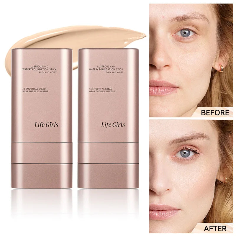 kendalbeauty Hydrating Foundation, Natural-Looking, Moisturizing, Shiny, Thin and Lightweight, Double-Headed Makeup Foundation That Rotates for Easy Use, with Its Own Brush, Waterproof, Easy to Apply Makeup, and Easy for Beginners to Use.